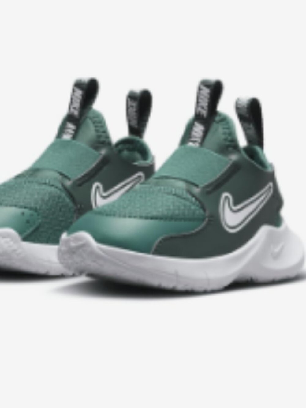 Nike Flex Runner 3 Toddler Shoes Green White Size 7C — New Without Tags